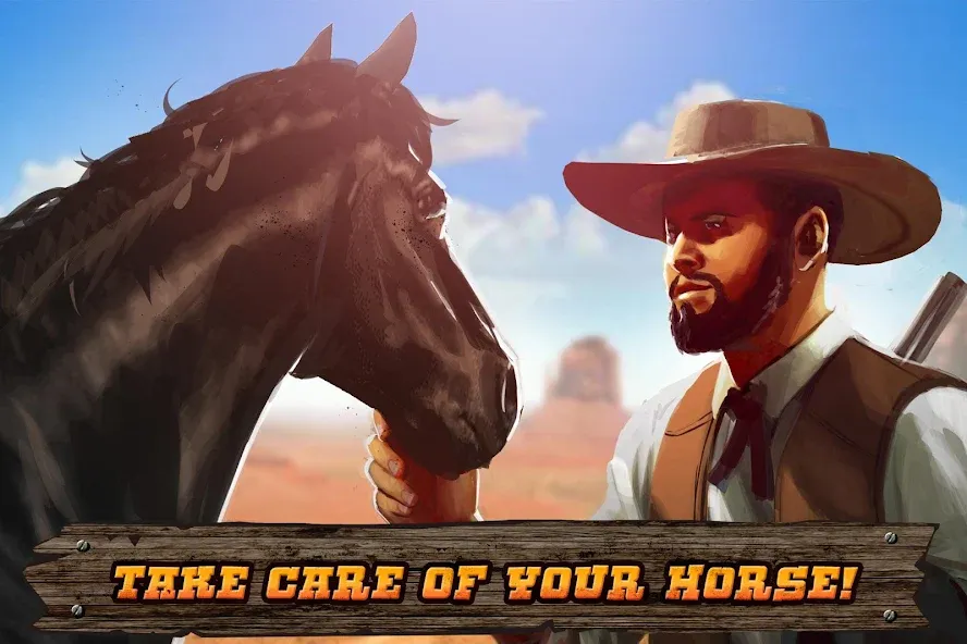 Взломанная Cowboys Horse Racing Derby на Андроид — Много денег — скриншот 2 Взломанная Cowboys Horse Racing Derby на Андроид — Много денег — скриншот 2