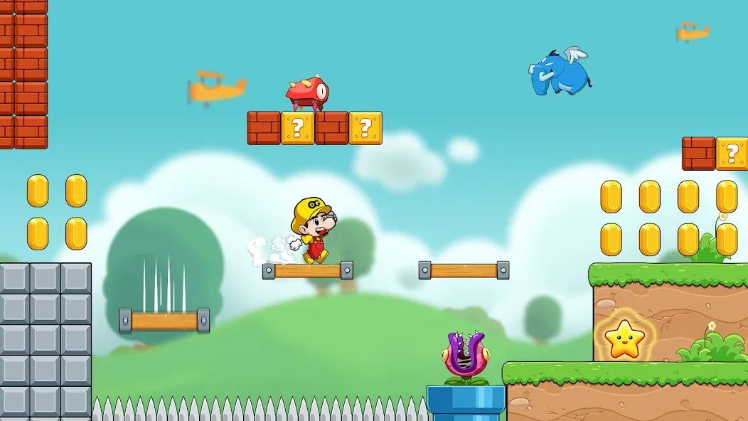 Скачать Bean's World Super: Run Games на Андроид — Много денег — скриншот 1