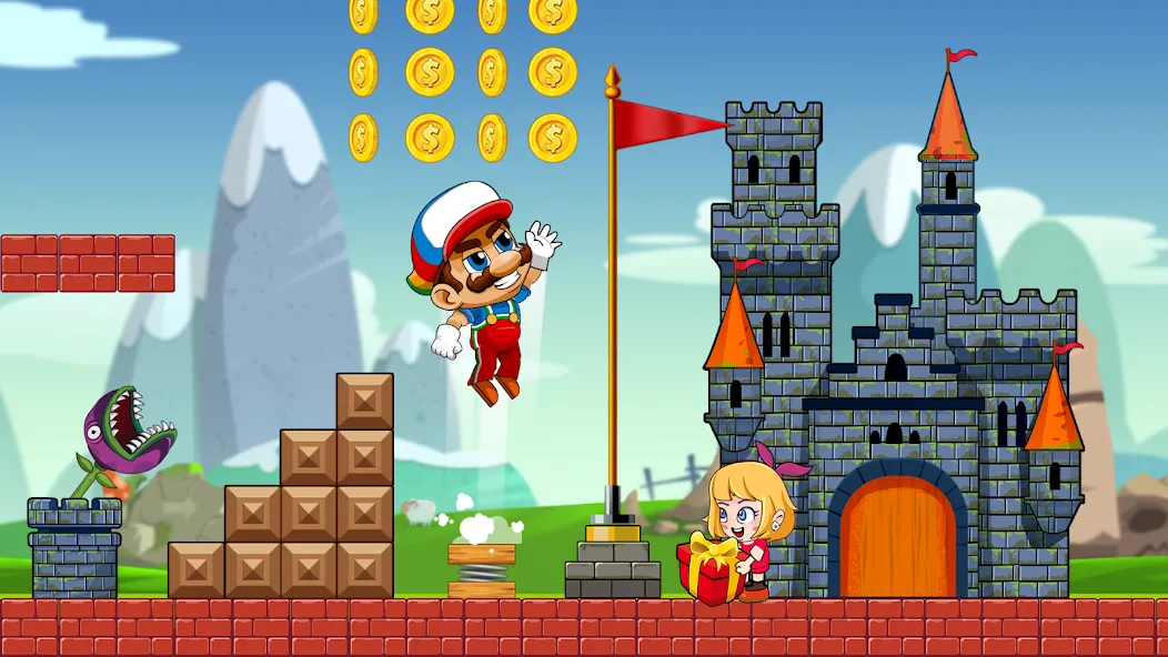 Скачать Super Bean Bros: Running Games — Модификация Много денег и кристаллов — скриншот 3