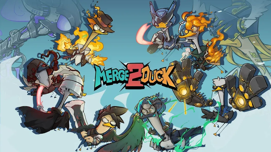 Merge Duck 2: Idle RPG MOD APK на Android — Много денег — скриншот 1