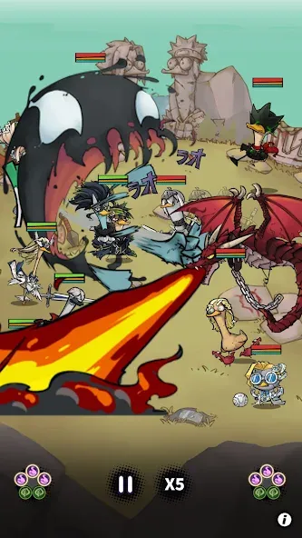 Merge Duck 2: Idle RPG MOD APK на Android — Много денег — скриншот 5