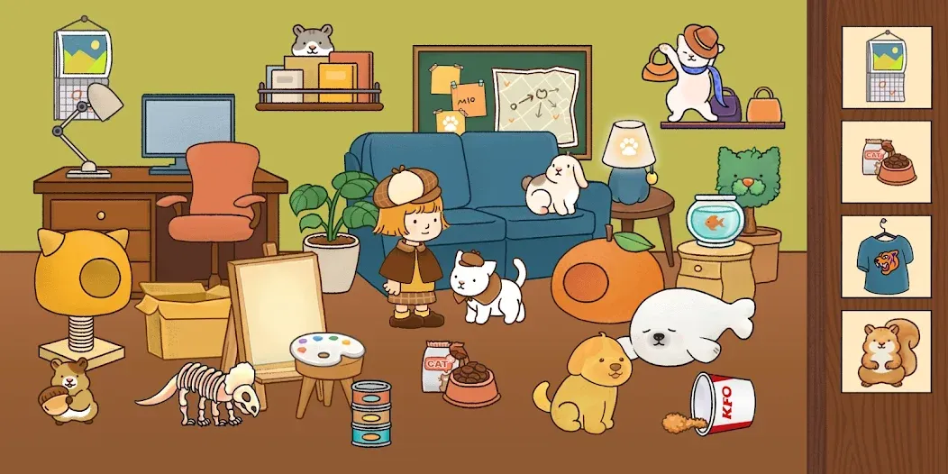 Взлом Find Hidden Cats—Detective Mio — Много подсказок — скриншот 5