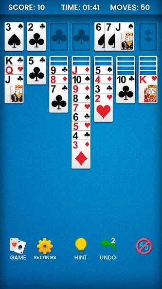 Скачать Klondike Solitaire на телефон — Много денег — скриншот 2