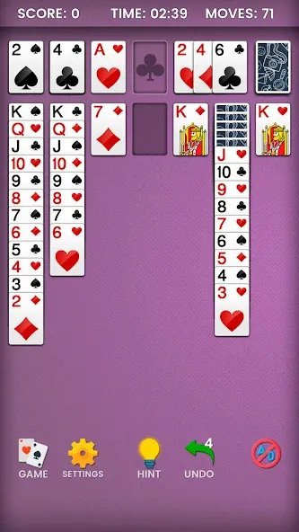 Скачать Klondike Solitaire на телефон — Много денег — скриншот 3