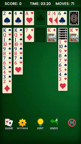Скачать Klondike Solitaire на телефон — Много денег — скриншот 4