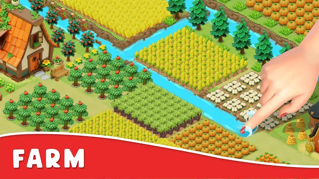 Скачать Coco Valley: Farm Adventure (Мод: Много денег и энергии) на Андроид — скриншот 1