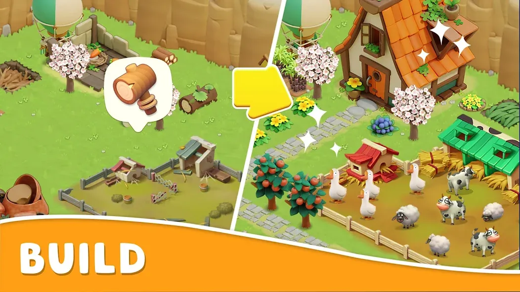 Скачать Coco Valley: Farm Adventure (Мод: Много денег и энергии) на Андроид — скриншот 4