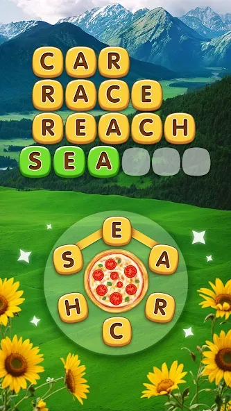 Скачать взломанную Word Pizza - Word Games — Много денег — скриншот 1 Скачать взломанную Word Pizza - Word Games — Много денег — скриншот 1