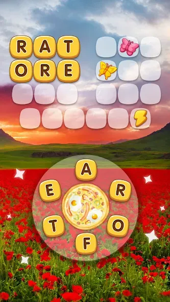 Скачать взломанную Word Pizza - Word Games — Много денег — скриншот 3 Скачать взломанную Word Pizza - Word Games — Много денег — скриншот 3