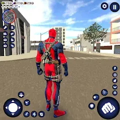Взлом Miami Rope Hero Spider Game — Много денег