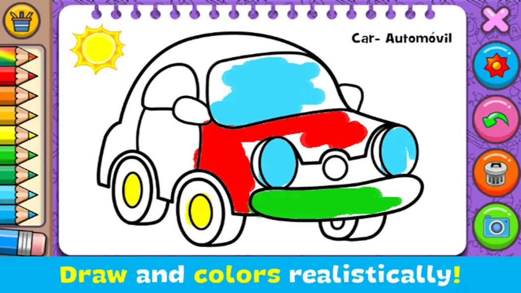 Взломанная Coloring & Learn на Андроид — Все открыто — скриншот 1