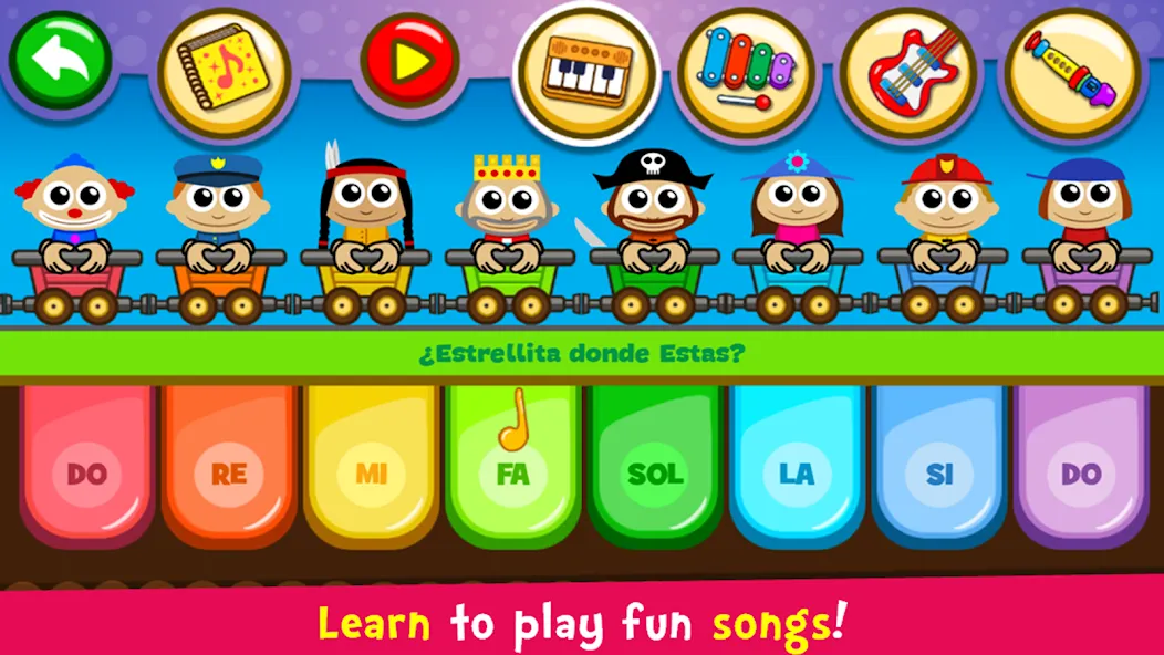 Piano Kids - Music & Songs Mod APK Все песни разблокированы — Скачать на Андроид — скриншот 5