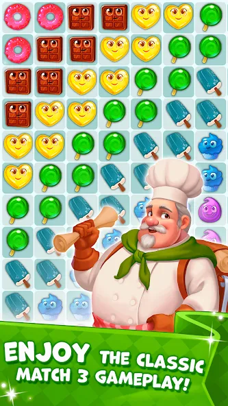 Candy Valley - Match 3 Puzzle (Мод Много жизней и ходов) — скриншот 4