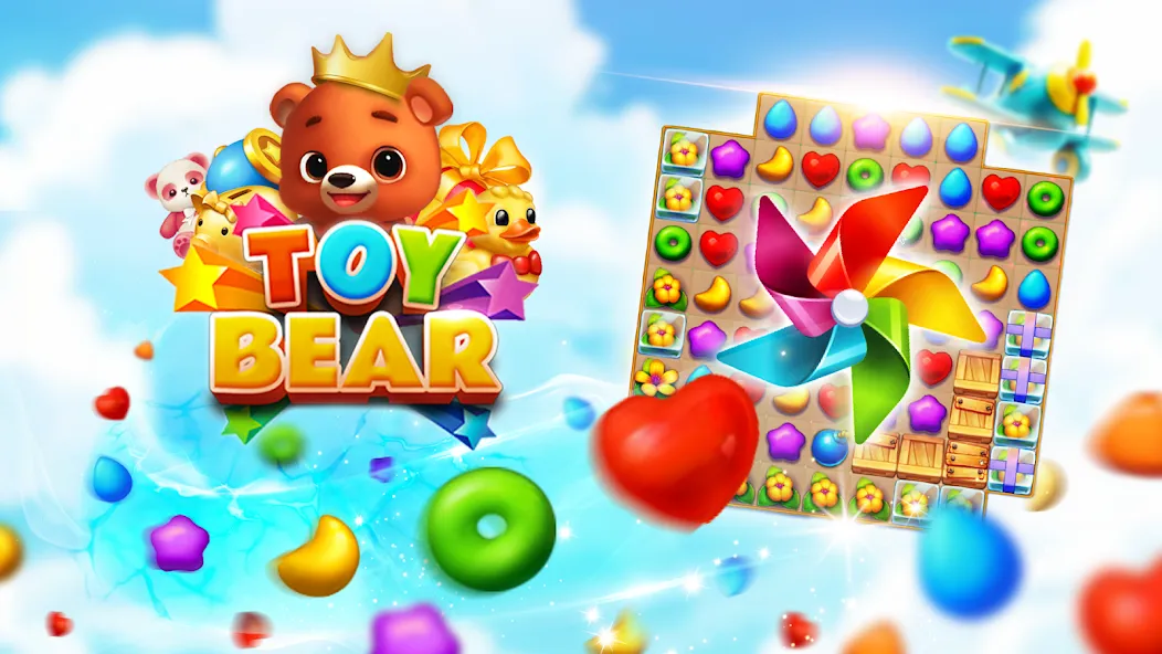Скачать Toy Bear Sweet POP: Match 3 MOD APK — Много жизней и ходов — скриншот 5