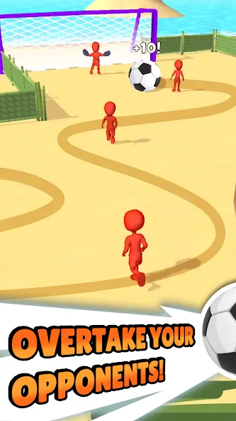 Скачать взлом Crazy Kick! Fun Football game на Андроид — Много денег и без рекламы — скриншот 3