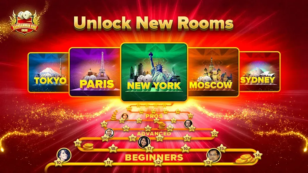 Скачать Backgammon King Online на телефон — Много денег и без рекламы — скриншот 4
