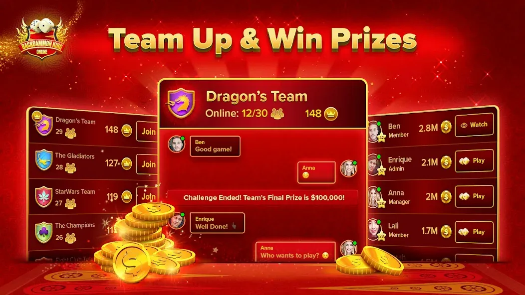 Скачать Backgammon King Online на телефон — Много денег и без рекламы — скриншот 5