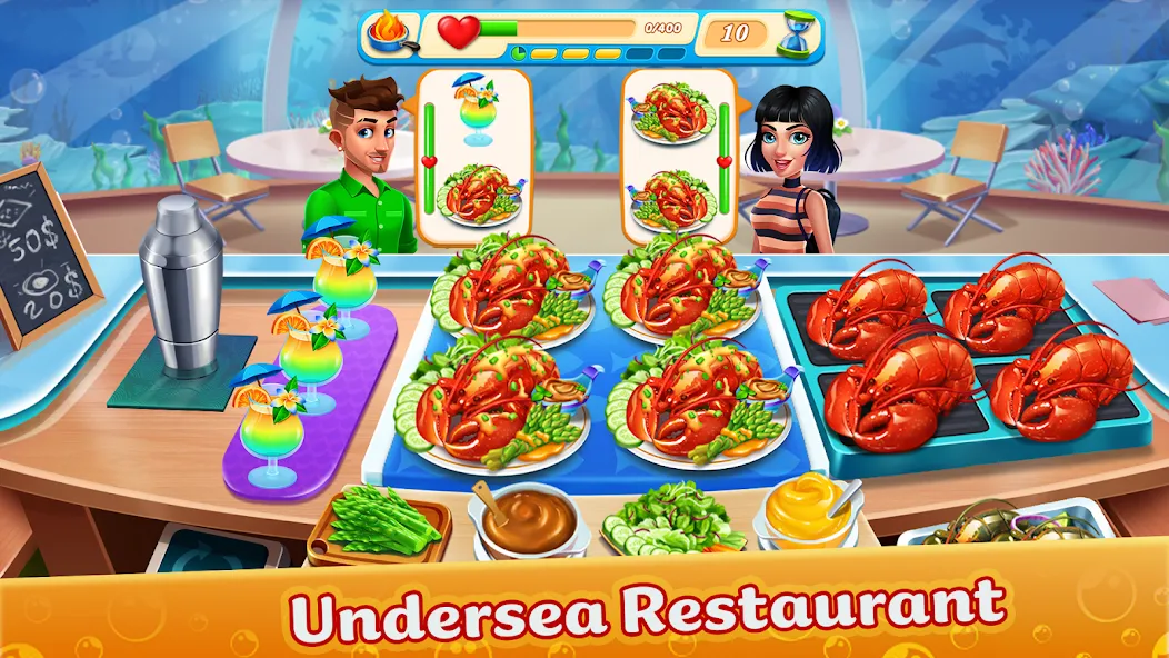 Скачать Cooking Aquarium - A Star Chef на Андроид — Много денег — скриншот 2 Скачать Cooking Aquarium - A Star Chef на Андроид — Много денег — скриншот 2