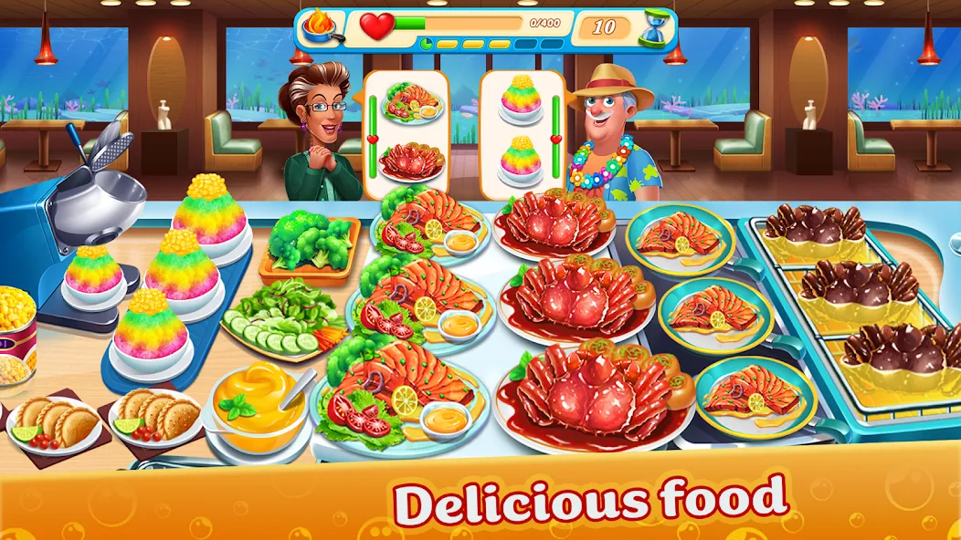 Скачать Cooking Aquarium - A Star Chef на Андроид — Много денег — скриншот 3 Скачать Cooking Aquarium - A Star Chef на Андроид — Много денег — скриншот 3
