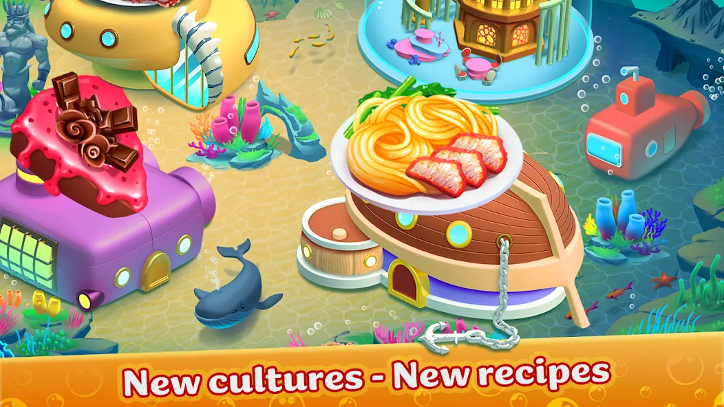 Скачать Cooking Aquarium - A Star Chef на Андроид — Много денег — скриншот 5