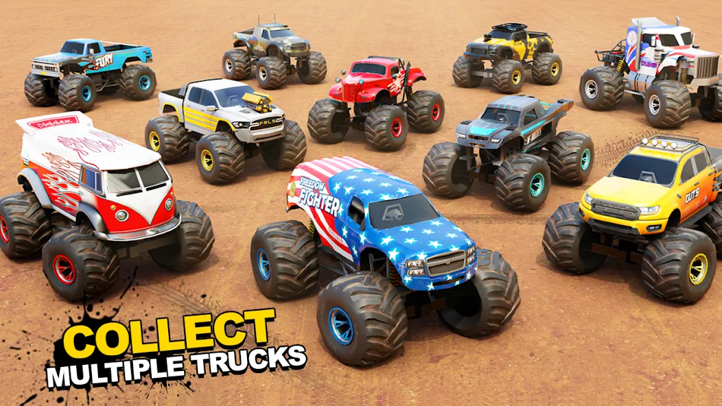 Скачать взлом Fearless US Monster Truck Game на Андроид — Много денег — скриншот 2 Скачать взлом Fearless US Monster Truck Game на Андроид — Много денег — скриншот 2