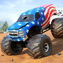 Скачать взлом Fearless US Monster Truck Game на Андроид — Много денег