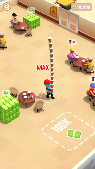 My Mini Boba Tea Cafe Tycoon MOD APK — Много денег — скриншот 3