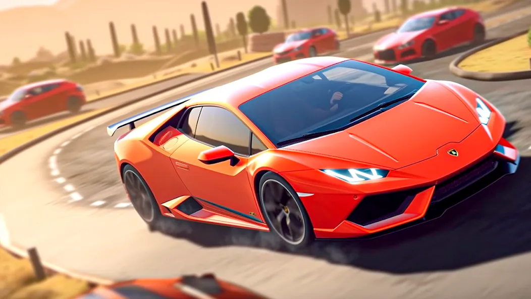 Скачать Extreme Car Drag Racing MOD APK — Много денег — скриншот 1