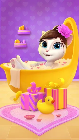 My Talking Angela Mod APK Много денег — Скачать на Андроид — скриншот 3