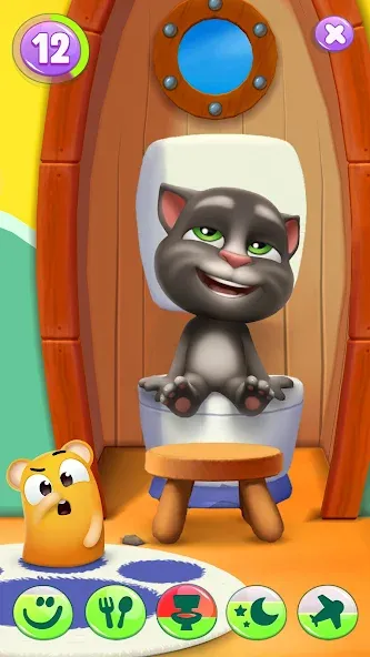 Скачать My Talking Tom 2 — Модификация Много денег и алмазов — скриншот 3