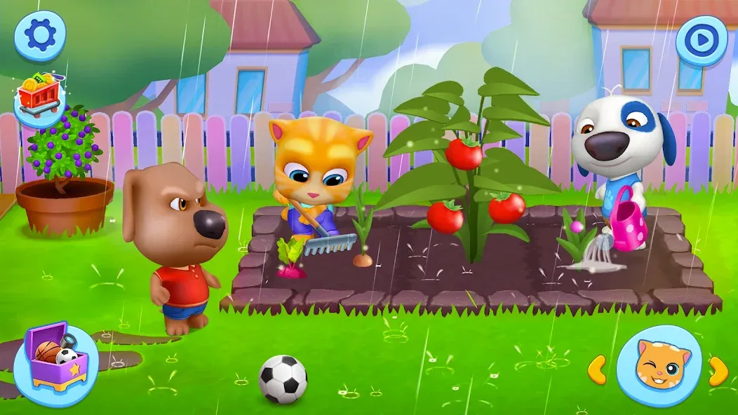 Скачать My Talking Tom Friends на Андроид — Много денег — скриншот 3