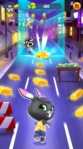 Talking Tom Gold Run MOD APK на Android — Много денег и золота — скриншот 3