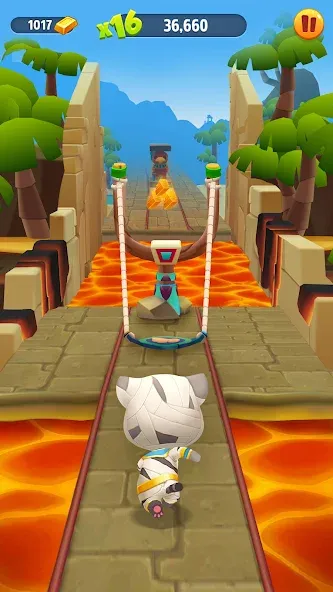 Talking Tom Gold Run MOD APK на Android — Много денег и золота — скриншот 5