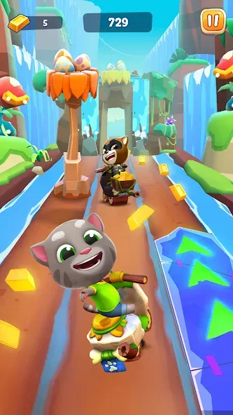 Talking Tom Time Rush MOD — Много денег на Андроид — скриншот 1 Talking Tom Time Rush MOD — Много денег на Андроид — скриншот 1