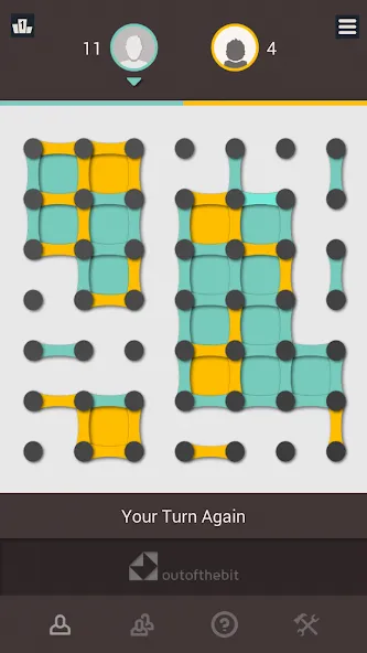 Скачать взломанную Dots and Boxes - Classic Strat — Много денег и без рекламы — скриншот 5