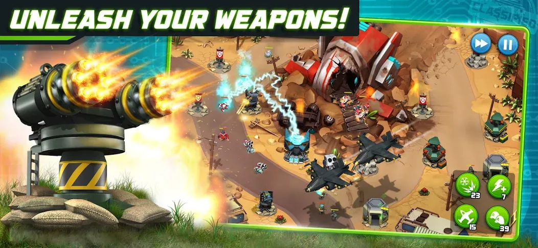 Скачать Alien Creeps - Tower Defense на Андроид — Много денег и кристаллов — скриншот 1 Скачать Alien Creeps - Tower Defense на Андроид — Много денег и кристаллов — скриншот 1