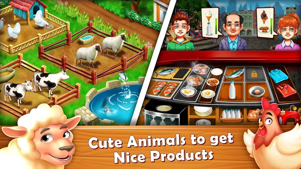 Скачать Farm Fest : Farming Games на Андроид — Много денег и кристаллов — скриншот 4 Скачать Farm Fest : Farming Games на Андроид — Много денег и кристаллов — скриншот 4