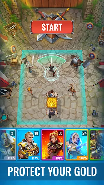 Raid & Rush - Heroes idle RPG — Много денег — скриншот 3