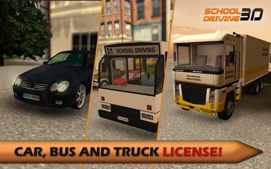 Скачать School Driving 3D с модом — Много денег и все машины открыты — скриншот 3 Скачать School Driving 3D с модом — Много денег и все машины открыты — скриншот 3