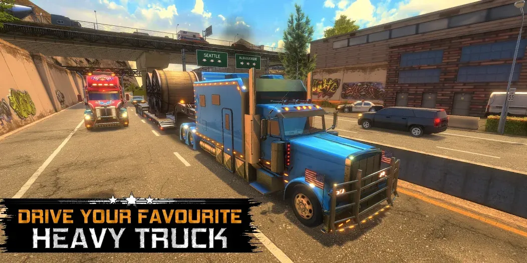Взломанная Truck Simulator USA Revolution на Андроид — Много денег — скриншот 1