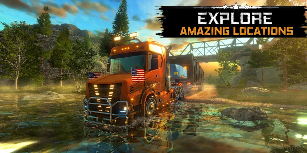 Взломанная Truck Simulator USA Revolution на Андроид — Много денег — скриншот 2