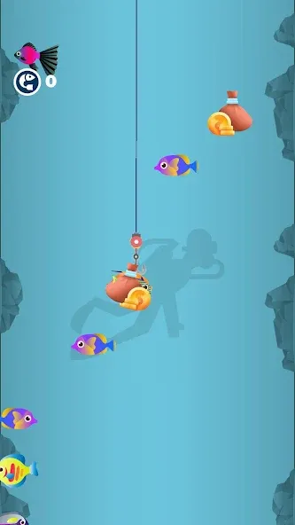 Idle Furry Fishing! MOD APK — Много денег и без рекламы — скриншот 2