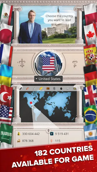 MA 1 – President Simulator (Мод Много денег и без рекламы) — скриншот 5