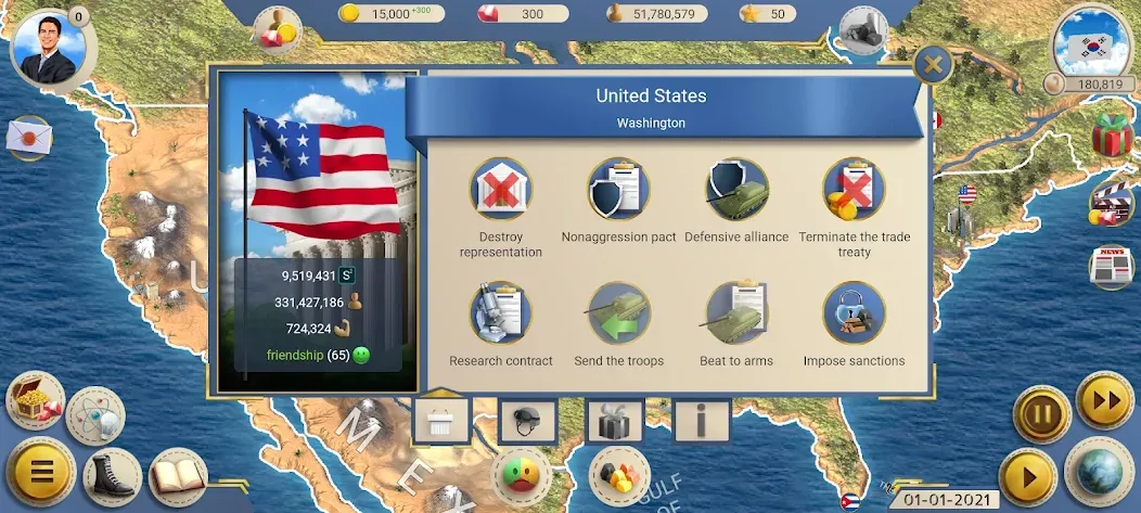MA 2 – President Simulator MOD APK на Android — Много денег — скриншот 3