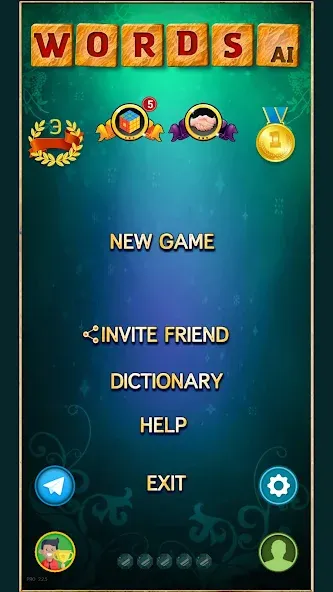 Word Game: Friends Offline — Взломанная версия (Много подсказок) — скриншот 3
