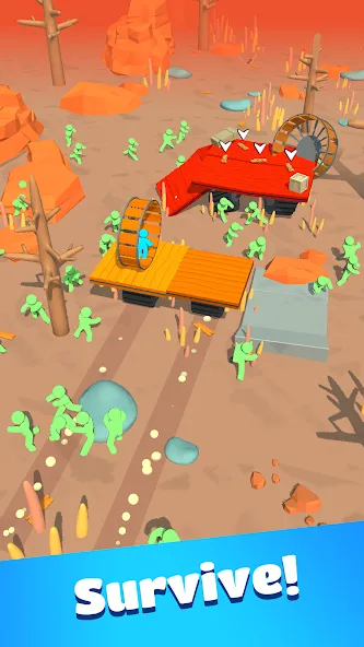 Zombie Raft Mod APK Много денег и без рекламы — Скачать на Андроид — скриншот 2