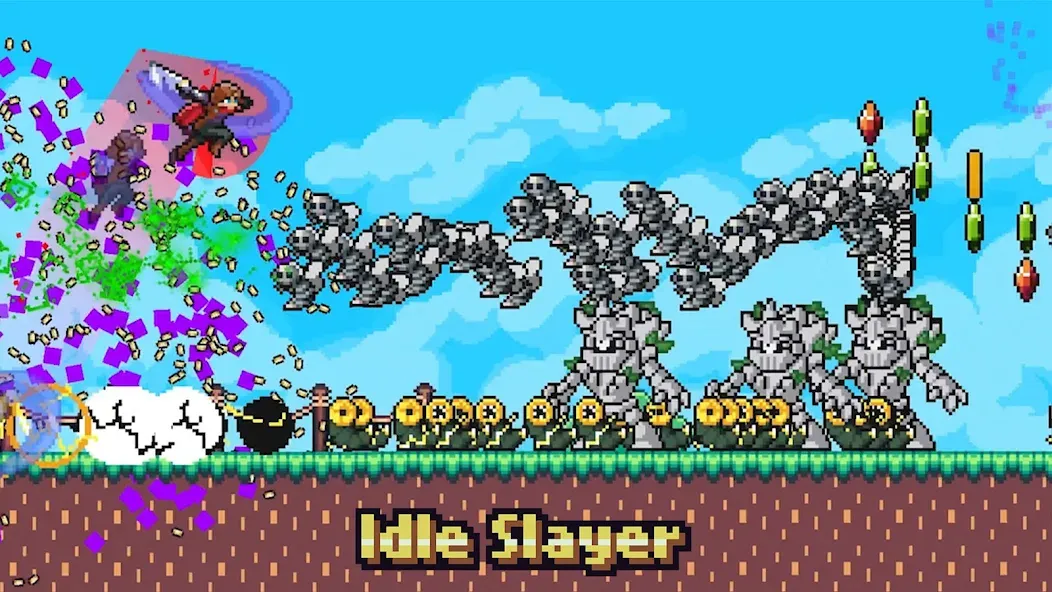 Взломанная Idle Slayer на Андроид — Много денег — скриншот 1