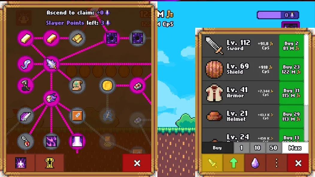 Взломанная Idle Slayer на Андроид — Много денег — скриншот 3