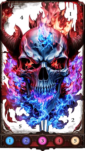 Скачать Dark, Horror Color by Number — Модификация Все картинки разблокированы и без рекламы — скриншот 2