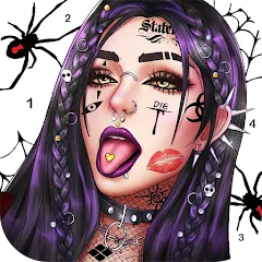Скачать Dark, Horror Color by Number — Модификация Все картинки разблокированы и без рекламы
